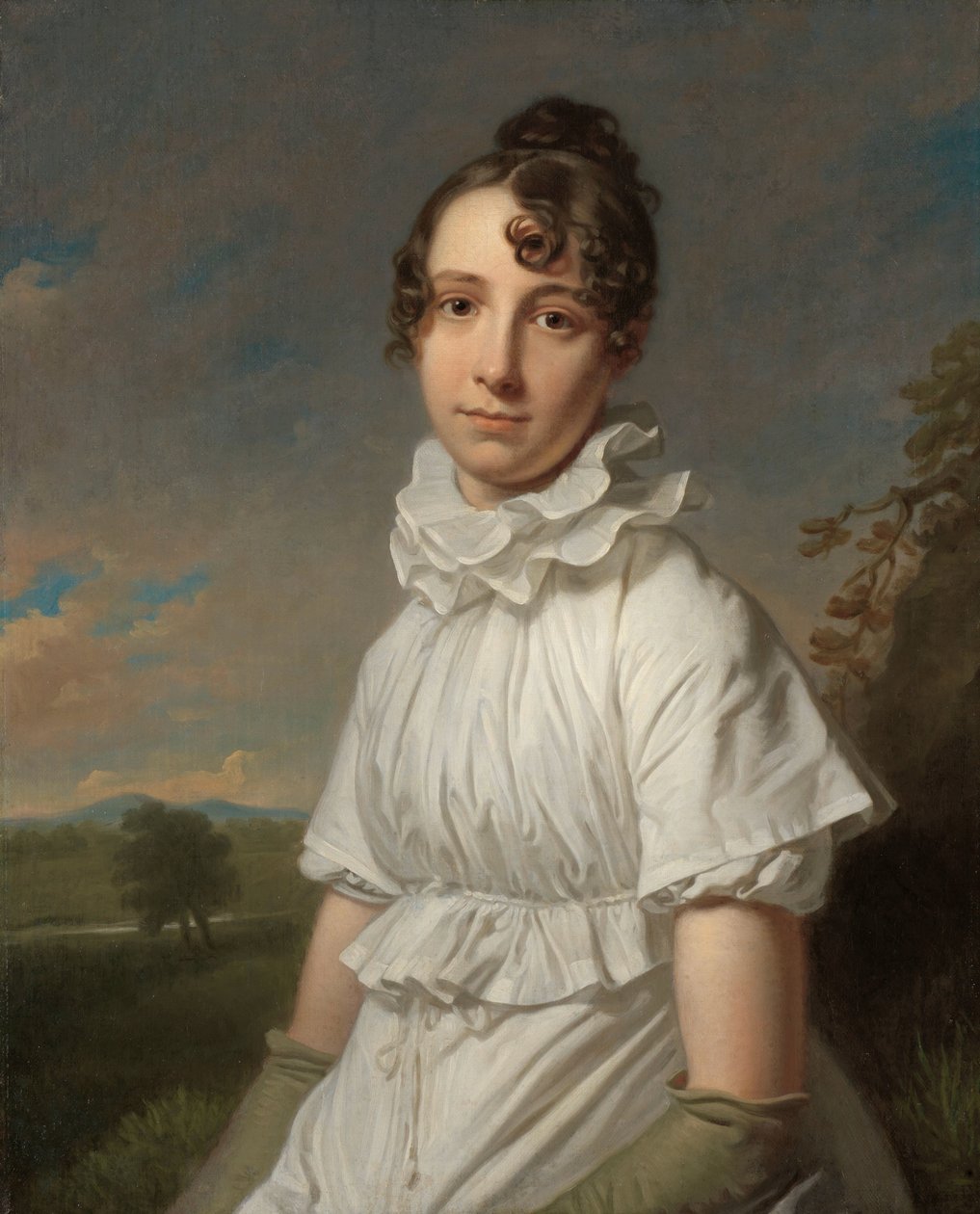Portrét Emmy Jane Hodgesové Emma Jane Hodges (1789-1868), Umělcova dcera od Charles Howard Hodges