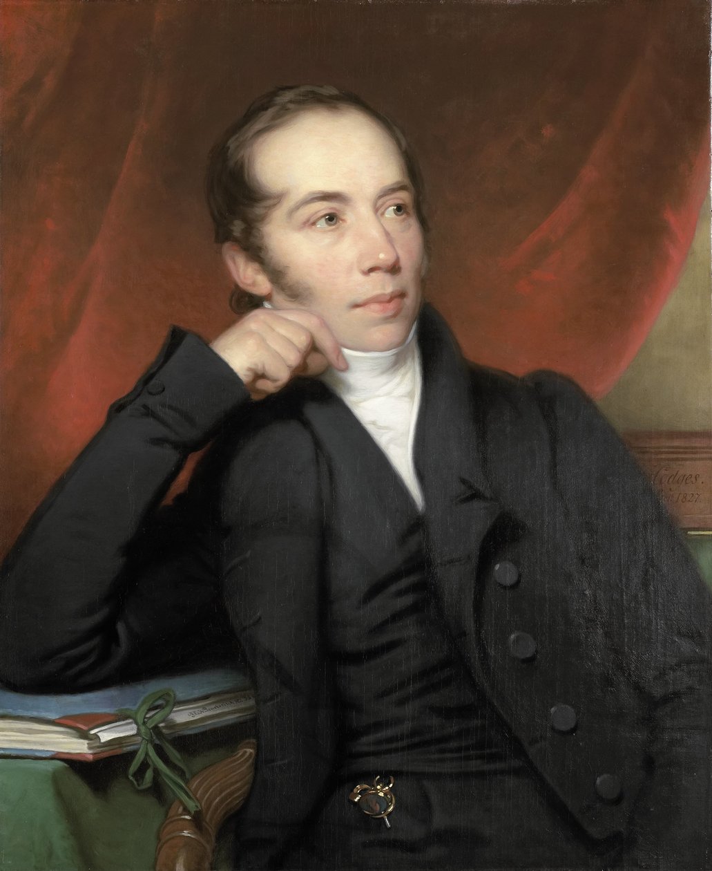 Portrét Pietera Ernsta Hendrika Praetoriuse, makléře, kreslíře a malíře. Předseda správní rady Rijksmusea 1852-74 od Charles Howard Hodges