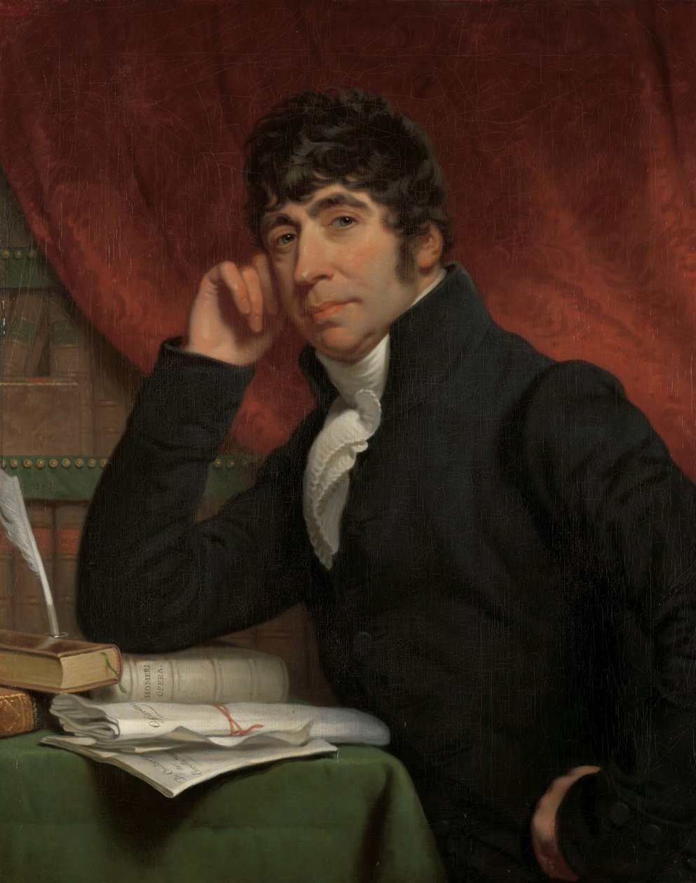 Portrét Willema Bilderdijka Willem Bilderdijk (1759-1831), básník a historik od Charles Howard Hodges