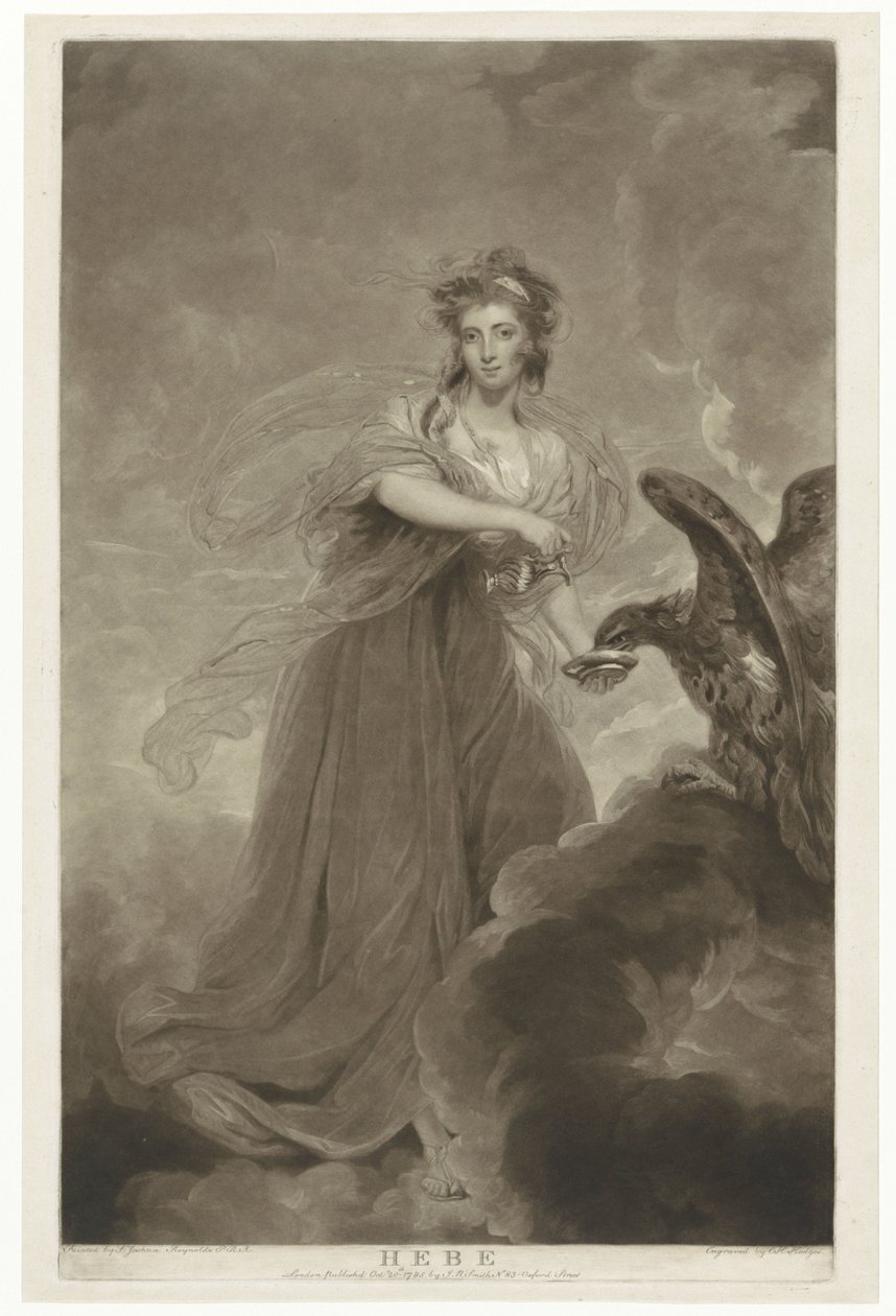 Portrét Sophie Mussové jako Hebe Hebe (název na objektu) od Charles Howard Hodges