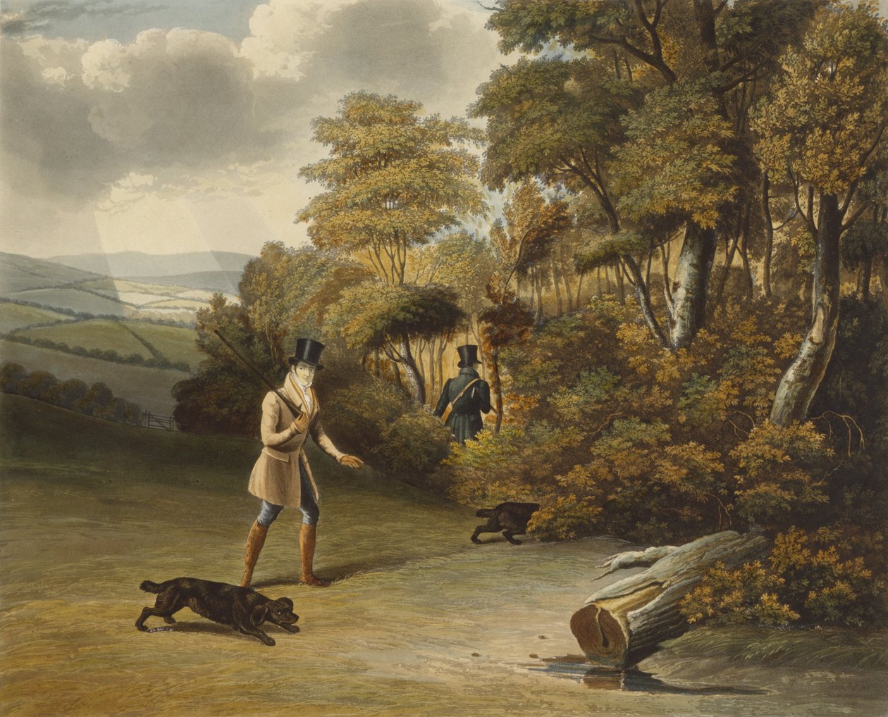 1. října 1827 (ručně kolorovaná akvatinta) od Charles Hunt