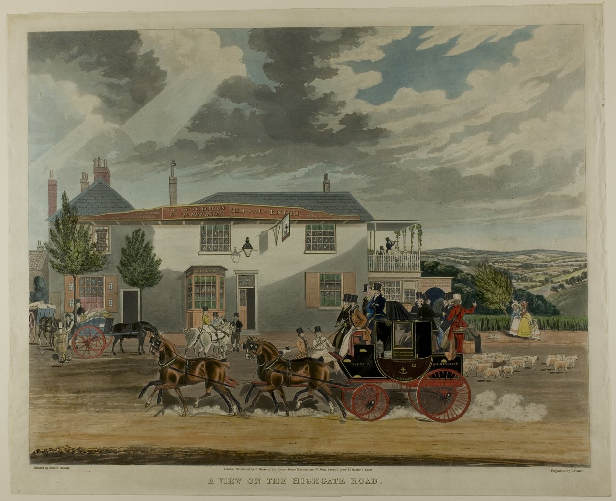 Pohled na Highgate Road od Charles Hunt