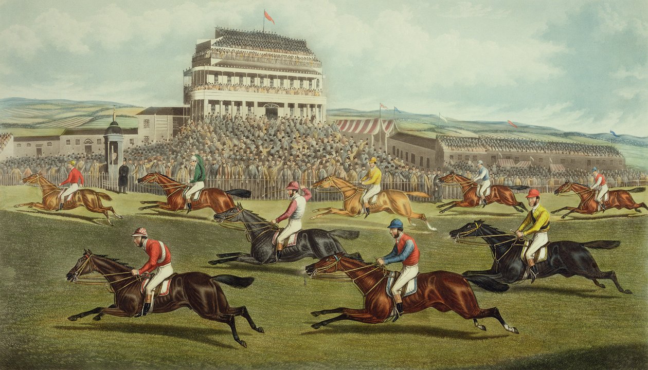 Liverpool Grand National Steeplechase - Coming In, publikovaná v roce 1872 od Charles Hunt