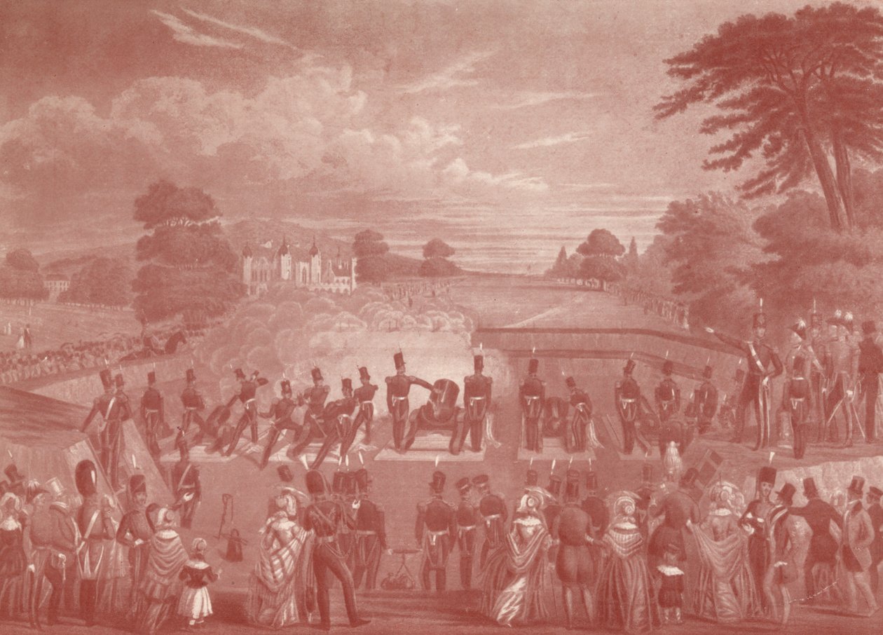 The Mortar Battery at Woolwich, 1847 1909 od Charles Hunt