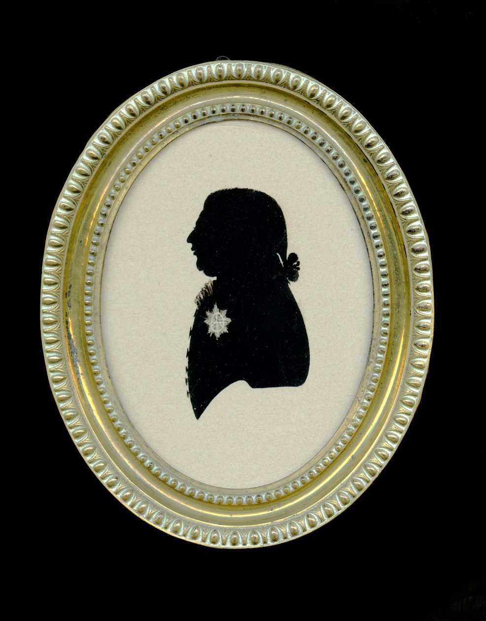 Silueta Jiřího III. (1738-1820), kolem 1796-98 od Charles I Rosenberg