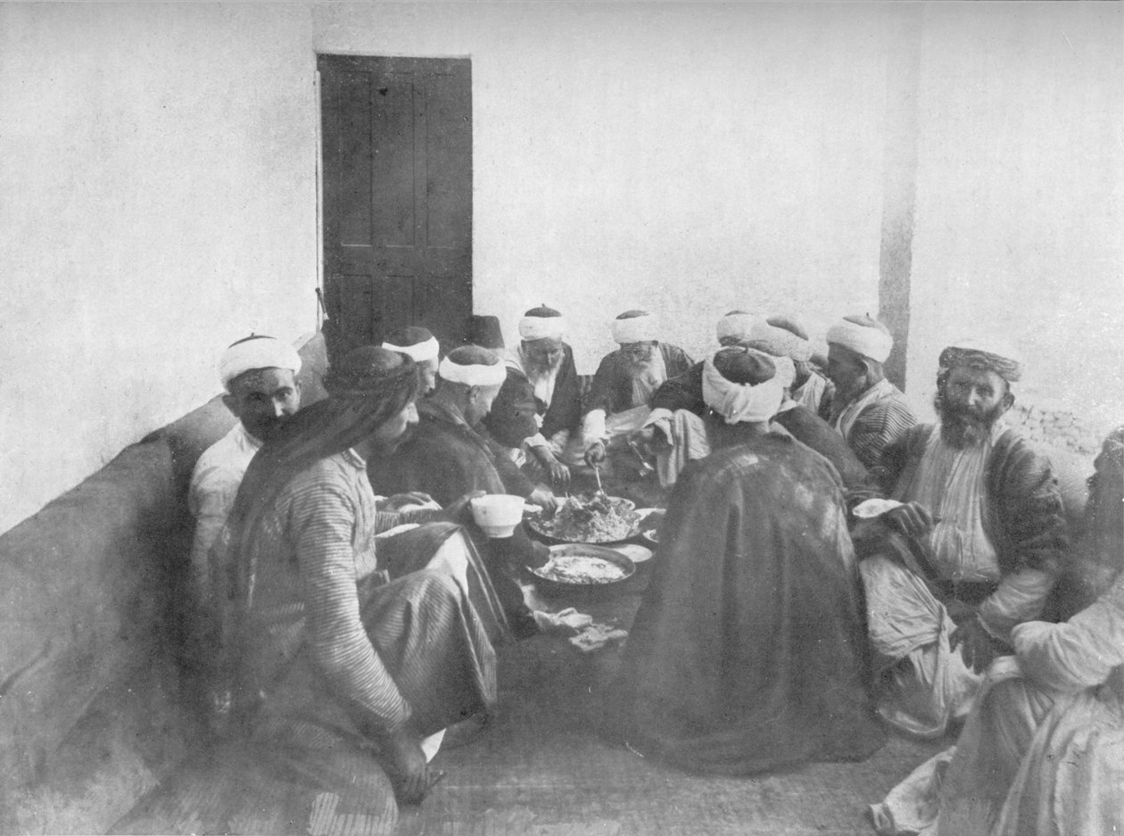 Jídlo s drúzami, c1913 od Charles J. S. Makin