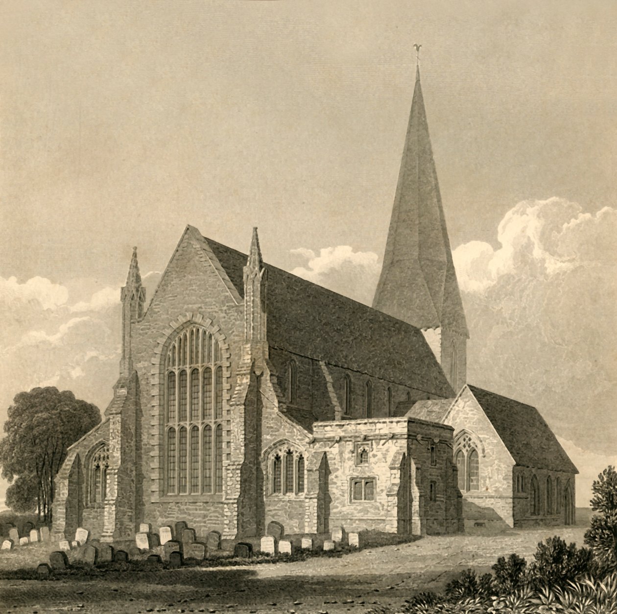 Horsham Church, 1835. od Charles J. Smith