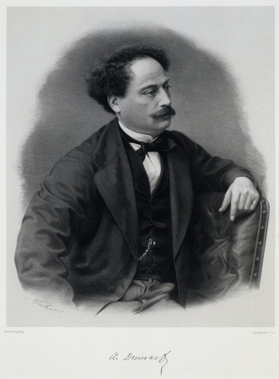 Alexandre Dumas, fils 1824-1895, polovina 19. století. od Charles Jeremie Fuhr