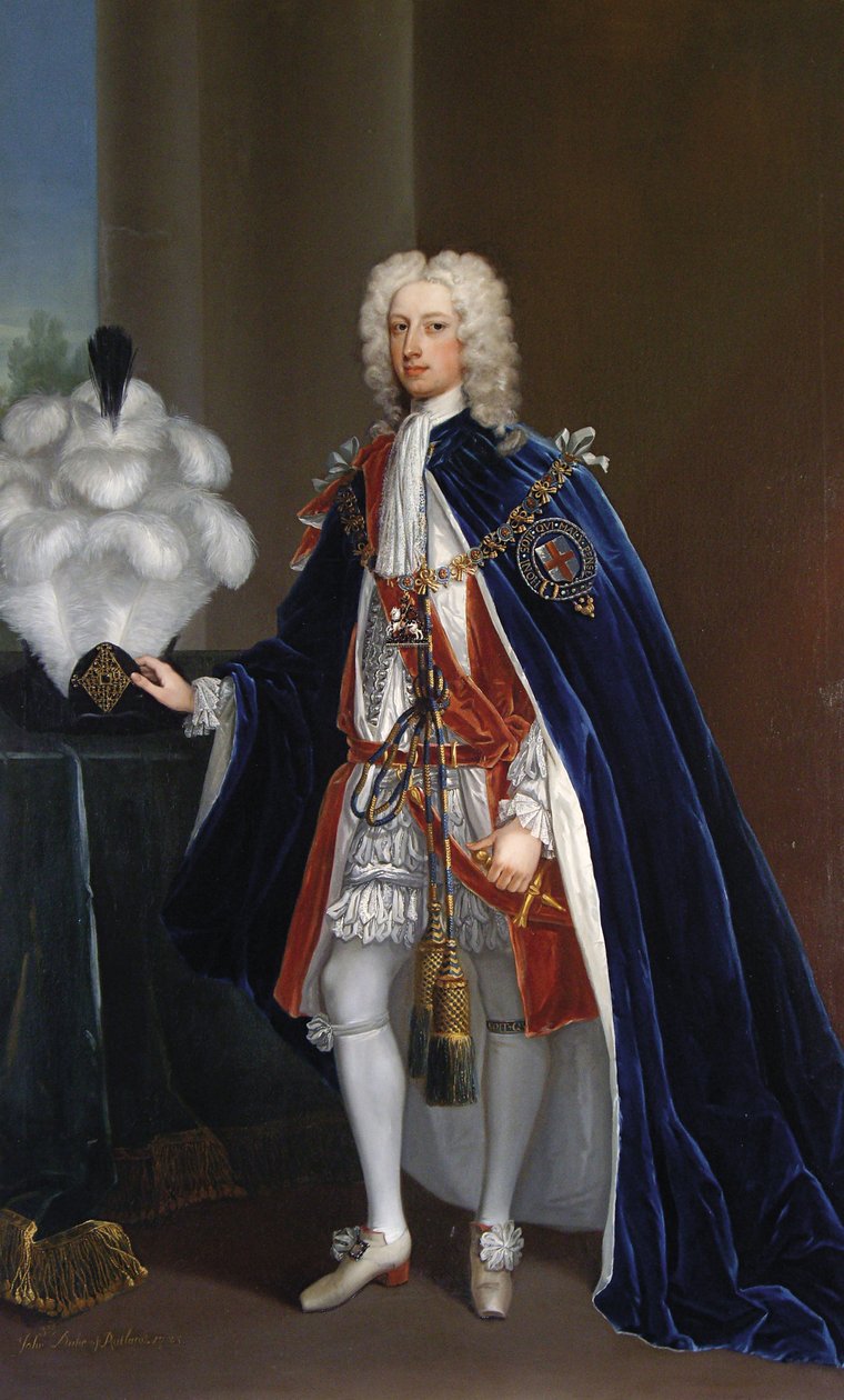 John Manners, 3. vévoda z Rutlandu, 1725 od Charles Jervas