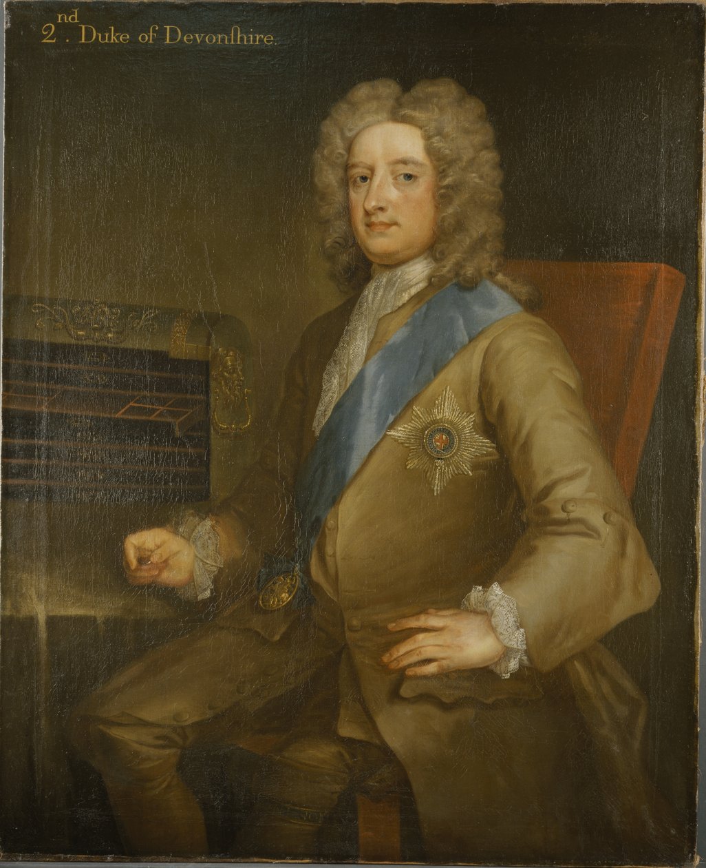 Portrét Williama Cavendishe, druhého vévody z Devonshire (olej na plátně) od Charles Jervas