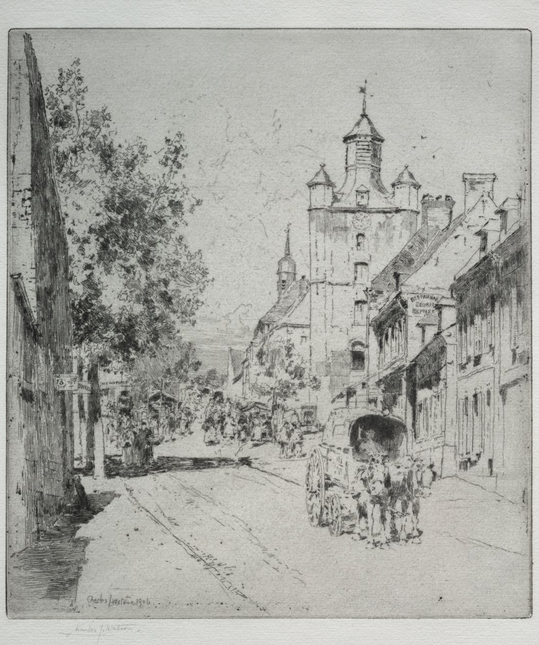 Walking Tower, St. Riquier od Charles John Watson