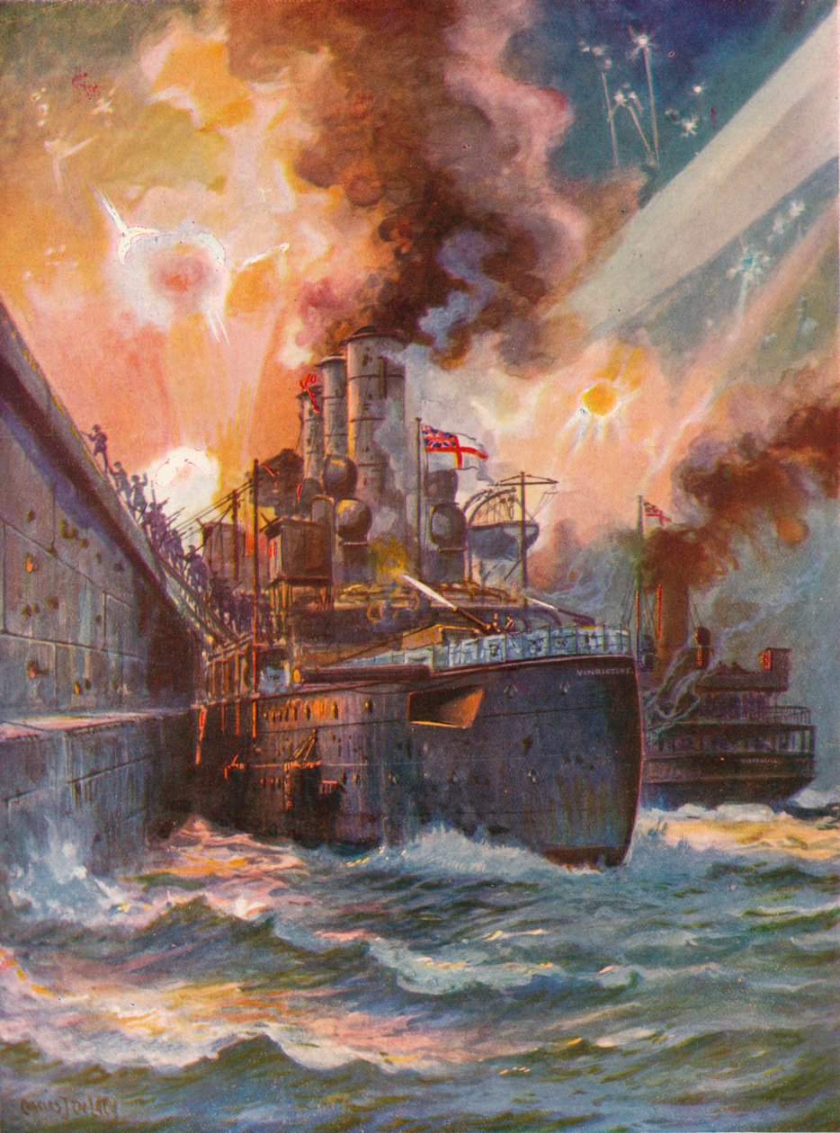 Pomstychtivý v Zeebrugge, 1918 1919 od Charles John de Lacy