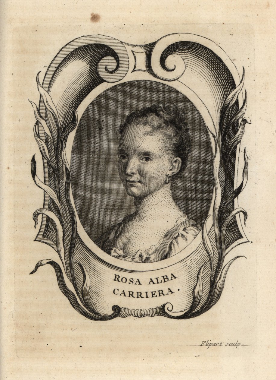 Rosalba Carriera, malíř benátského rokoka. od Charles Joseph Flipart
