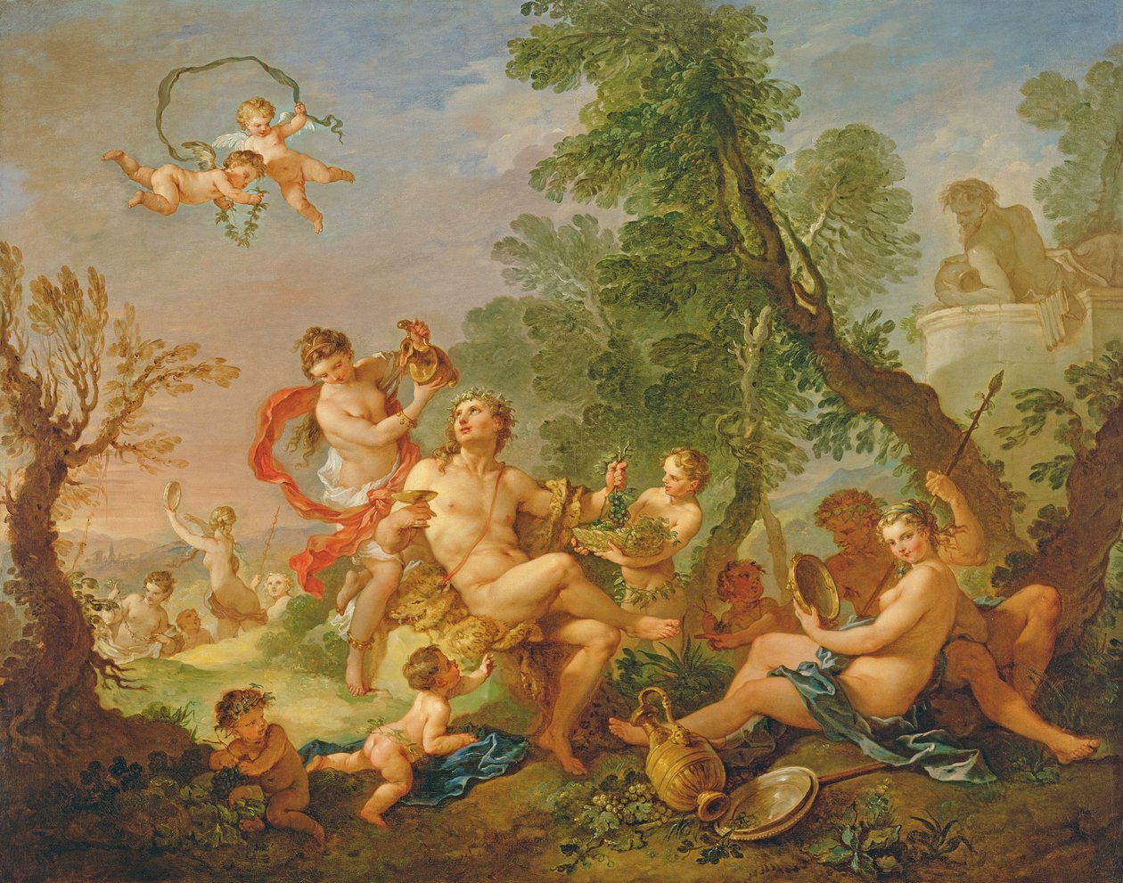 Bacchanal, kolem roku 1747 od Charles Joseph Natoire