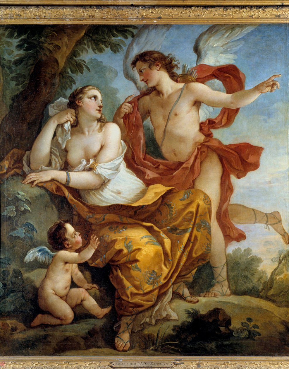 Calypso poslouchejte rady Love Painting od Charlese Josepha Natoire (Charles-Joseph Natoire od Charles Joseph Natoire