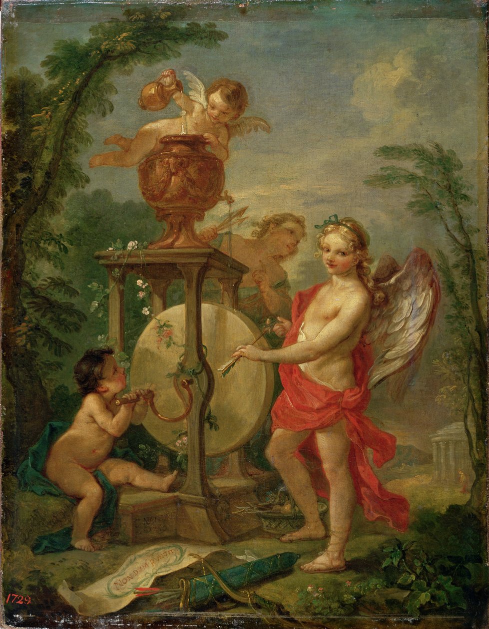 Amor brousící šíp, 1750 od Charles Joseph Natoire