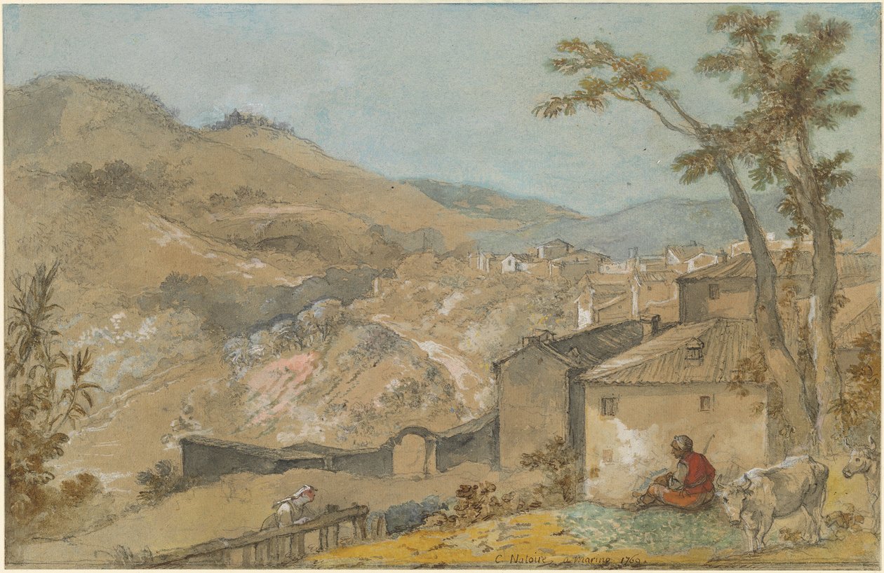 Marino a Alban Hills od Charles Joseph Natoire