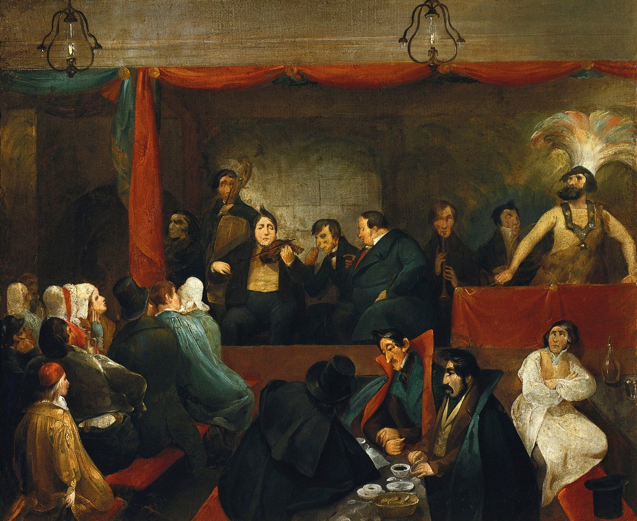 Cafe des Aveugles v Královském paláci od Charles Joseph Travies de Villiers
