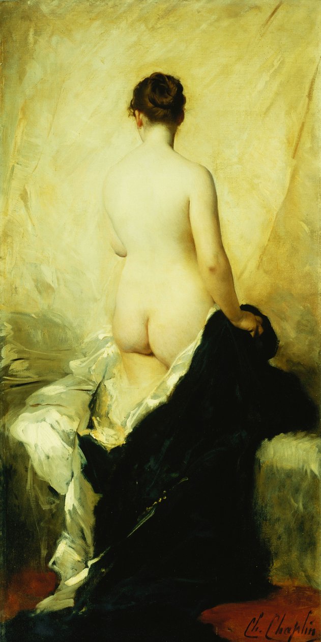 Částečně zahalený akt, od Charles Joshua Chaplin