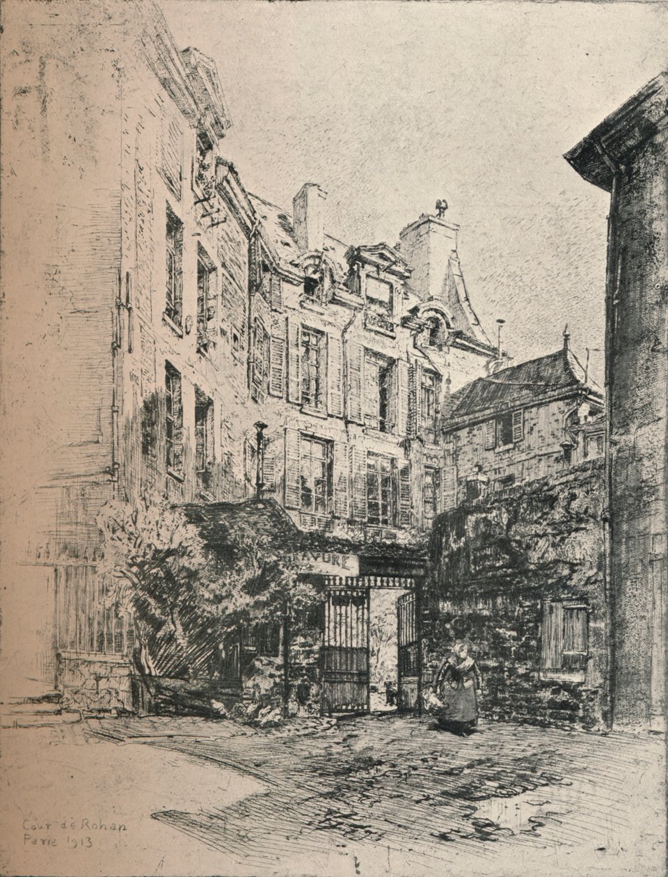 Rohanský dvůr, 1915 od Charles Jouas