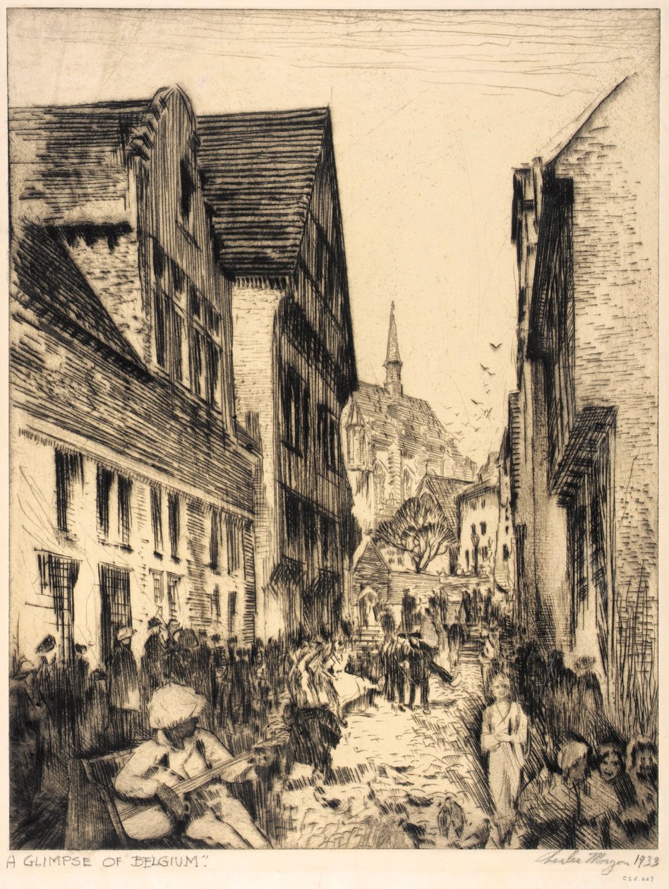 Pohled do Belgie, veletrh v Chicagu od Charles L. Morgan