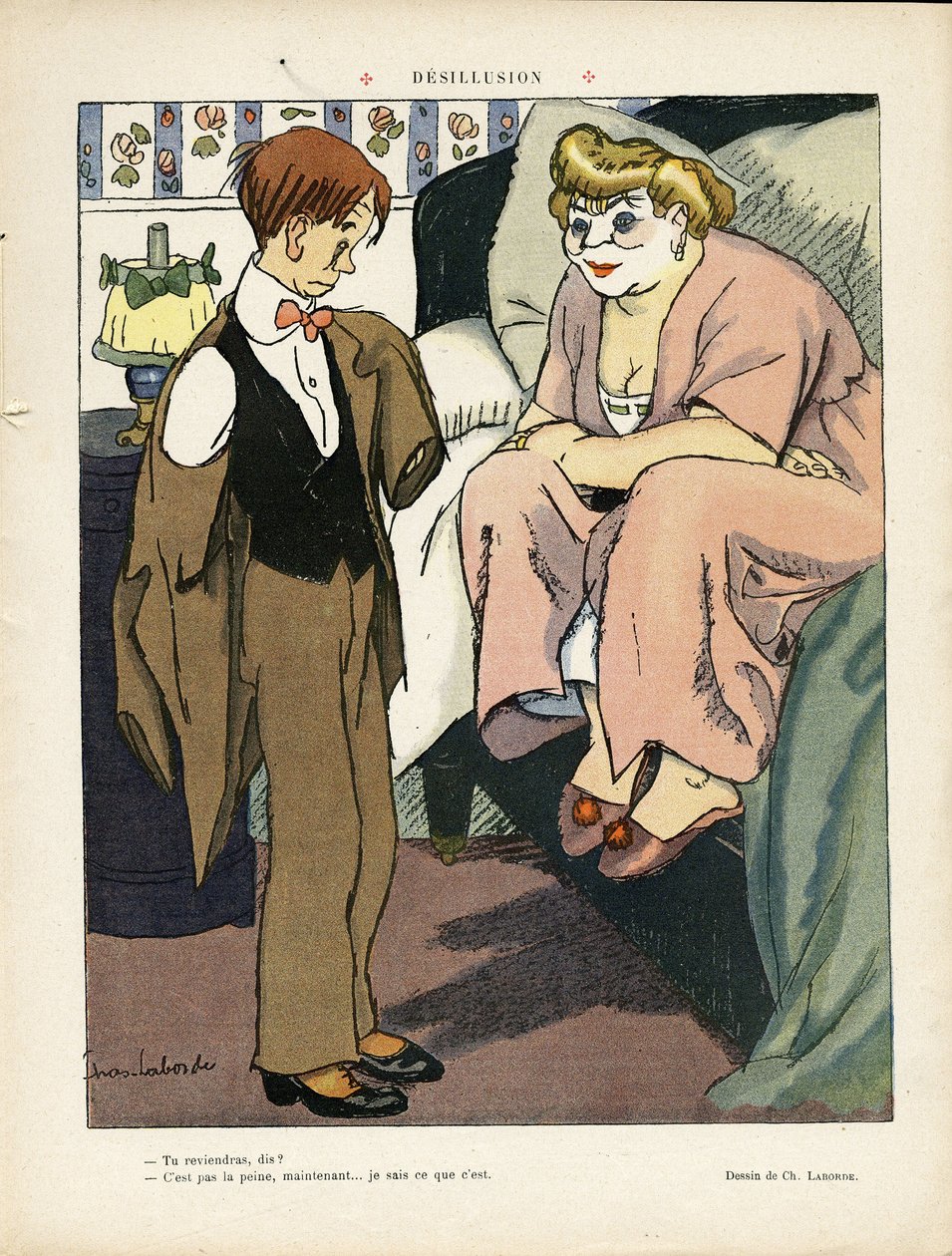 Ilustrace Chas-Laborde (1886-1941) v Le Lire, 30. 11. 12 - Desillusion - Prostituce od Charles Laborde