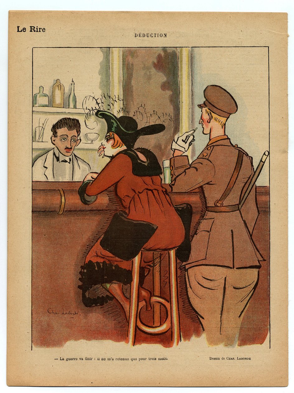 Červený smích, satirický v barvách od Charles Laborde