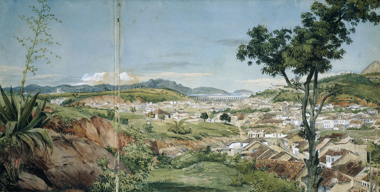 Nové město Rio de Janeiro z Livramiento, c. 1825-6 od Charles Landseer