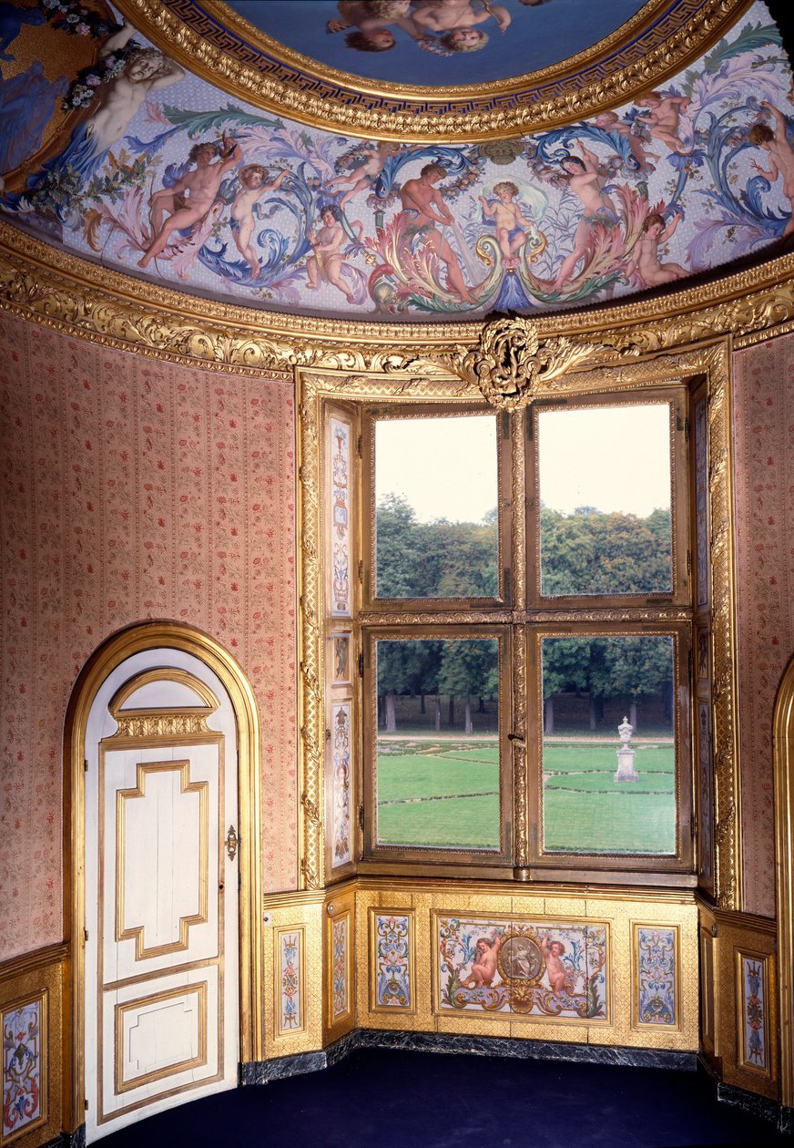 Koupelna v Chateau de Vaux Le Vicomte (Vaux-Le-Vicomte). Obraz Charlese Lebruna (Le Brun) (1619-1690) od Charles Le Brun