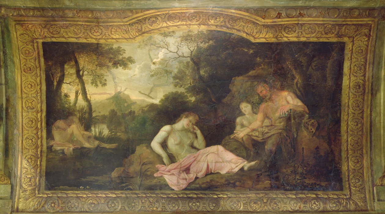 Strop Hôtel La Rivière (detail spící Psyché), 1653 od Charles Le Brun