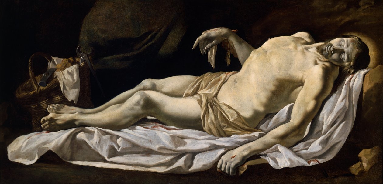 Kristus v listu, Charles Le Brun (1619-1690), olej na plátně, 76x162 cm od Charles Le Brun