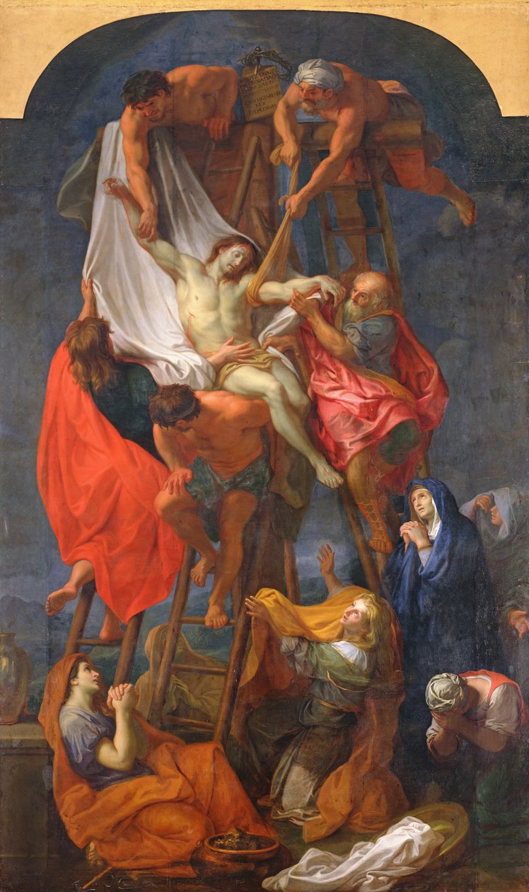 Sestup z kříže, kolem roku 1680 od Charles Le Brun