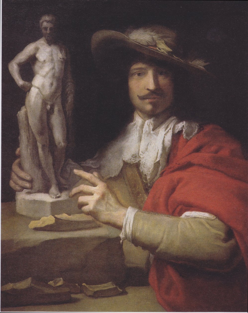Německy: Porträt des Bildhauers Nicolas le Brun Portrét sochaře Nicolase Le Bruna od Charles Le Brun