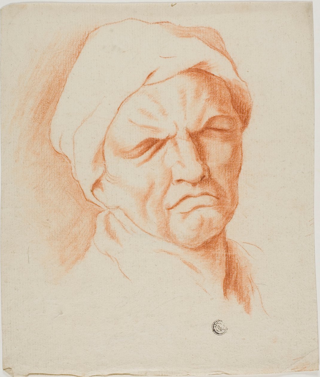 Hlava starého muže od Charles Le Brun