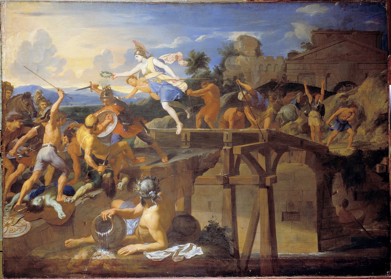 Horatius Cocles brání most od Charles Le Brun