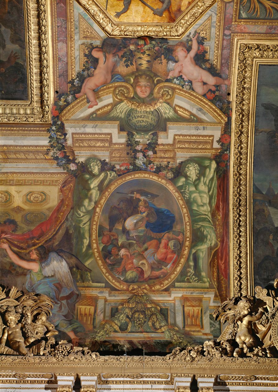 Vojska Ludvíka XIV. porážejí Turky v Uhrách ... od Charles Le Brun