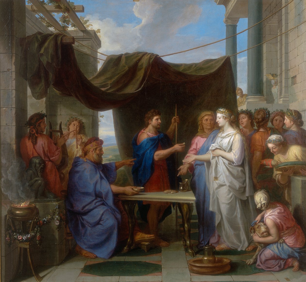Manželství Mojžíše a Sephory, dílo Charlese Le Bruna, konzervované v Galleria Estense v Modeně od Charles Le Brun
