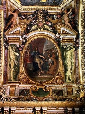 Mecenášství umění v roce 1663, Stropní malba z Galerie des Glaces od Charles Le Brun