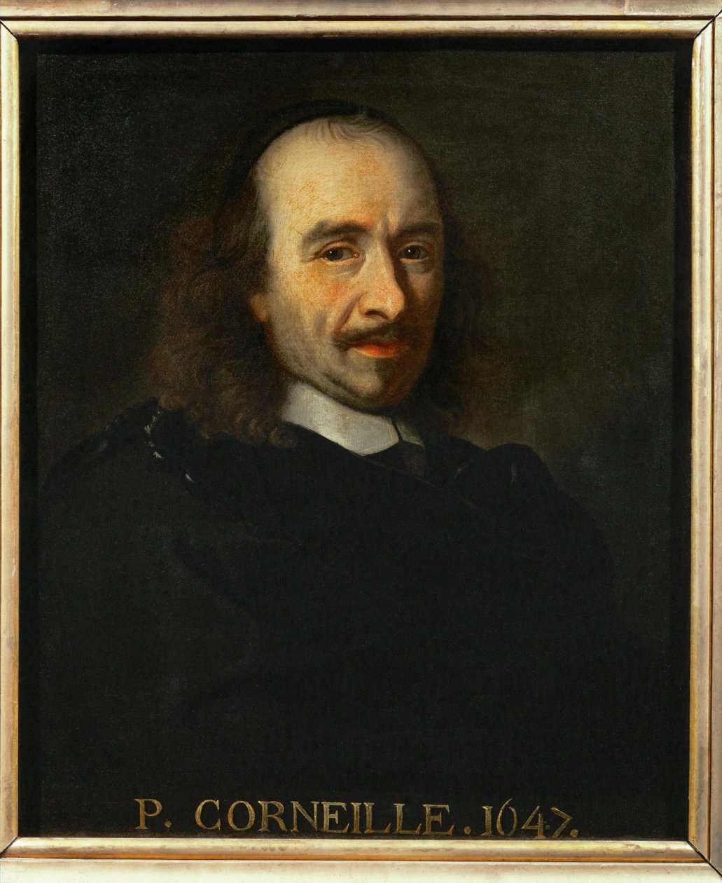 Básník Pierre Corneille ... (malba na plátně) od Charles Le Brun