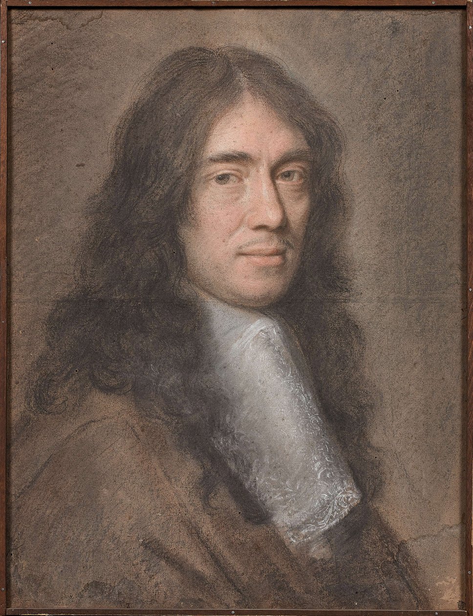 Portrét Charlese Perraulta (pastel na kartonu) od Charles Le Brun