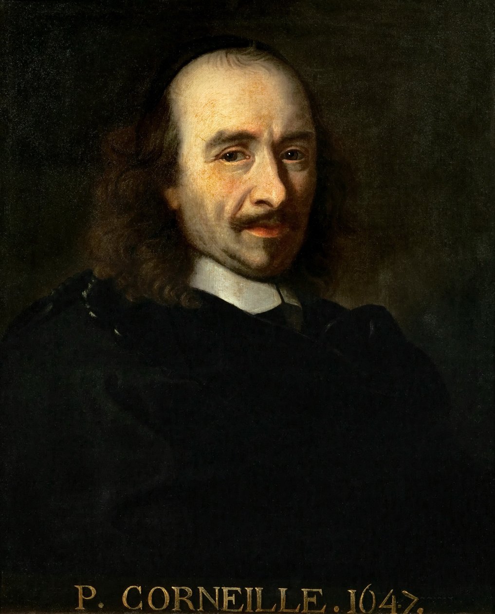 Portrét Pierra Corneille 1606-1684 od Charles Le Brun