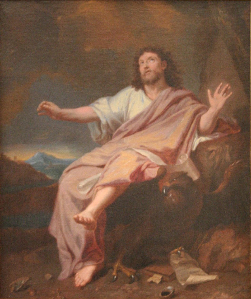 Svatý Jan Evangelista na Patmosu od Charles Le Brun