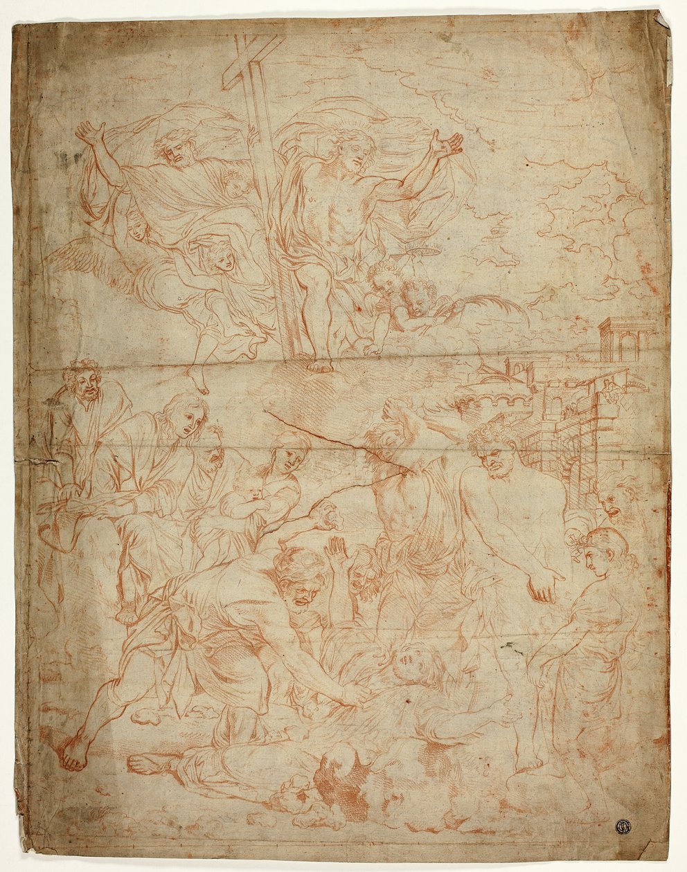 Ukamenování svatého Štěpána od Charles Le Brun