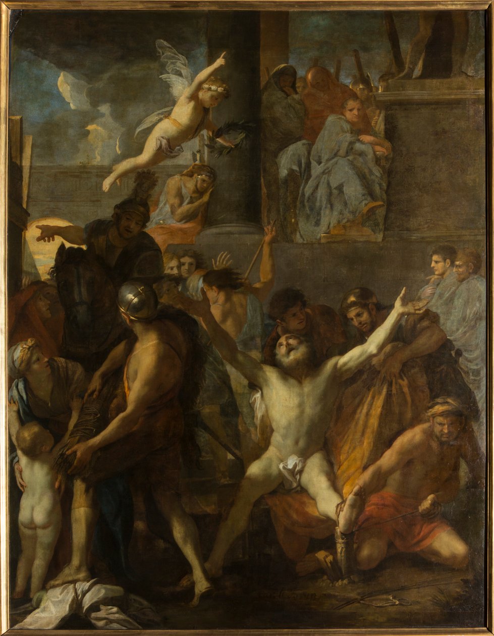 Ukřižování svatého Ondřeje od Charles Le Brun