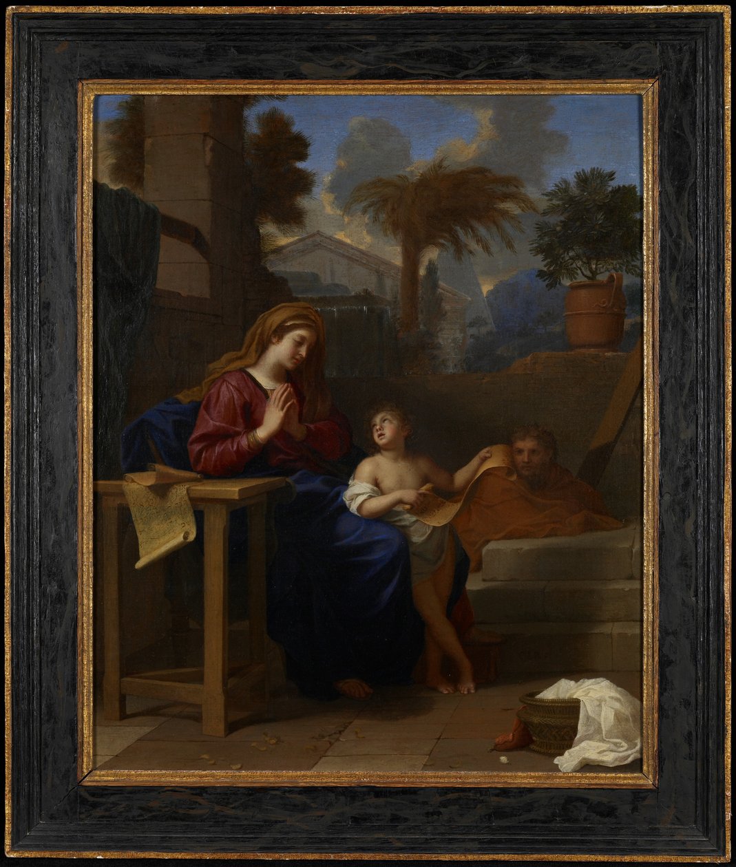 Svatá rodina v Egyptě, kolem roku 1660 od Charles Le Brun