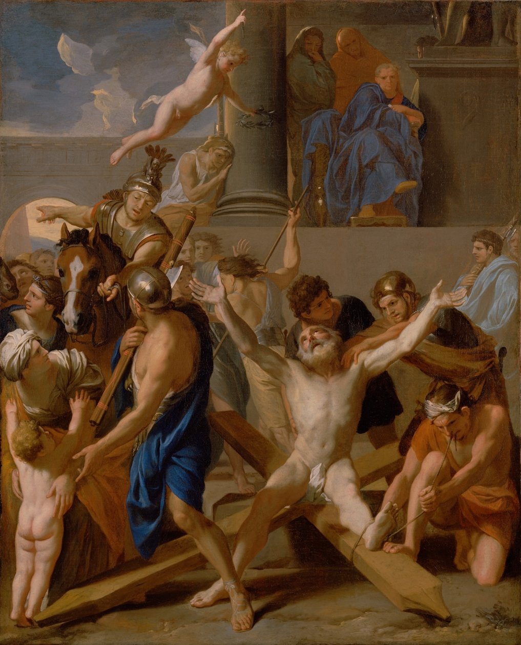 Umučení svatého Ondřeje od Charles Le Brun