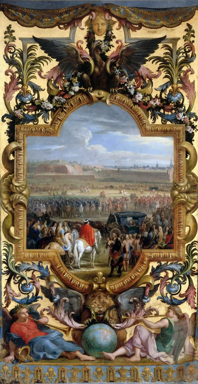 Dobytí Cambrai 18. dubna 1677 od Charles Le Brun