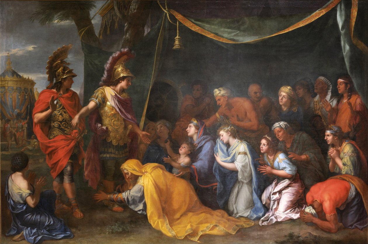 Perské královny u Alexandrových nohou, také zvané Dáriův stan od Charles Le Brun