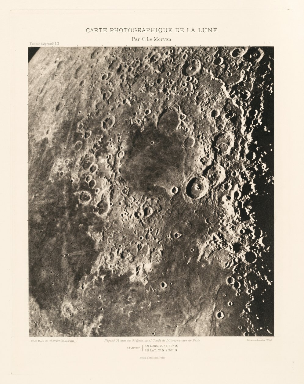 Carte photographique de la lune, planche II (Fotografická mapa Měsíce, deska II),15. března 2012 od Charles le Morvan