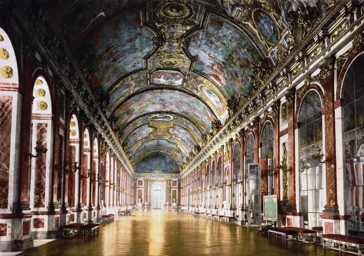 Zrcadlový sál ve Versailles od Charles & Le Vau Louis (1612 70) Le Brun